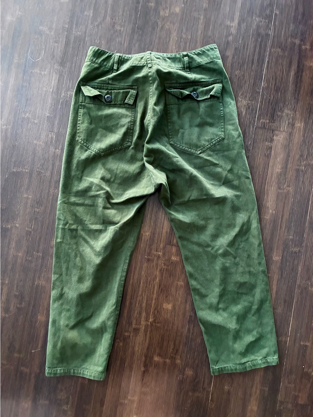 THE GREAT. Dark Green Utility Pants - Picture 5 of 8